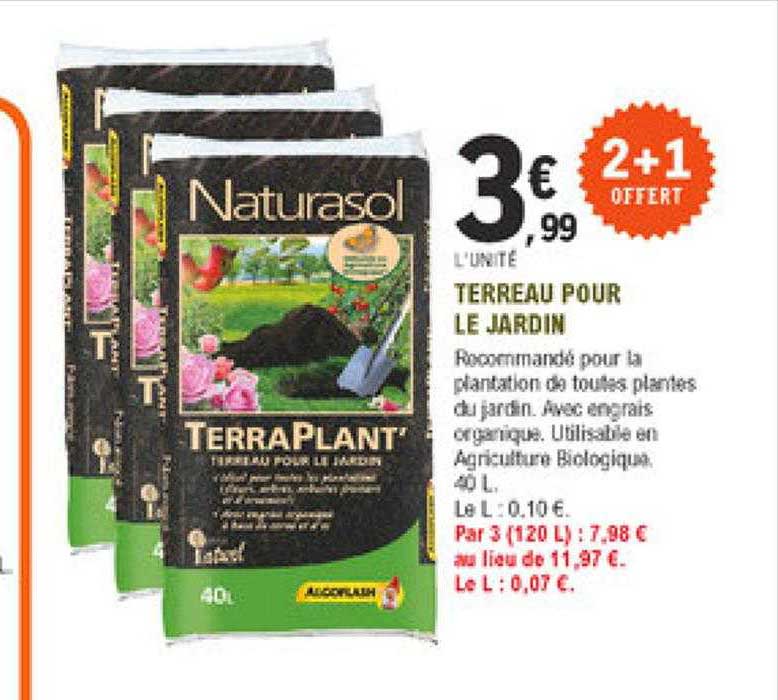 terreau pour le jardin naturasol algoflash