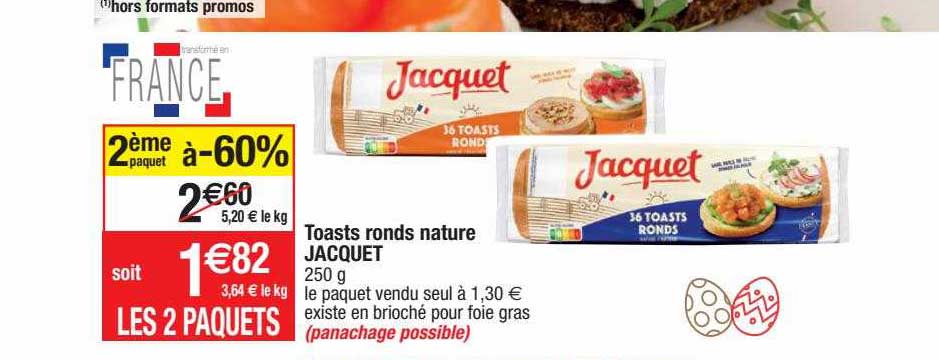 Toasts Ronds Nature Jacquet