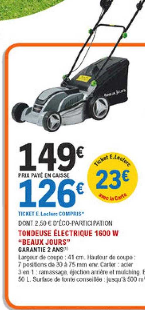 Tondeuse électrique 1600 W "beaux Jours"