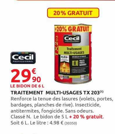 Traitement Multi-usages Tx 203 Cecil