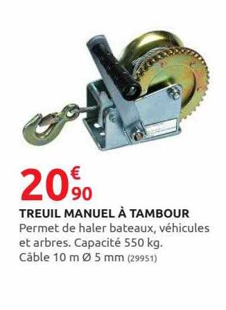 treuil manuel à tambour