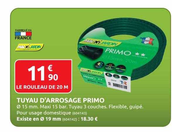 tuyau d'arrosage prim macxi jardin