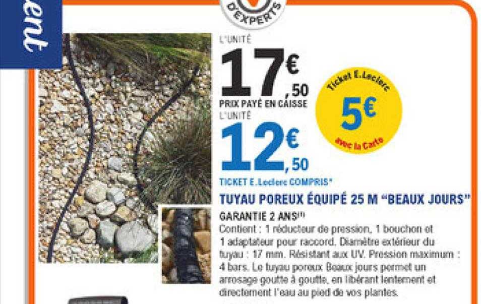 tuyau poreux équipé 25 m "beaux jours"