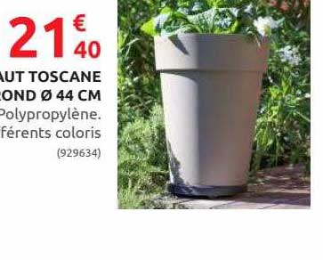 Vase Haut Toscane Rond ø 44 Cm