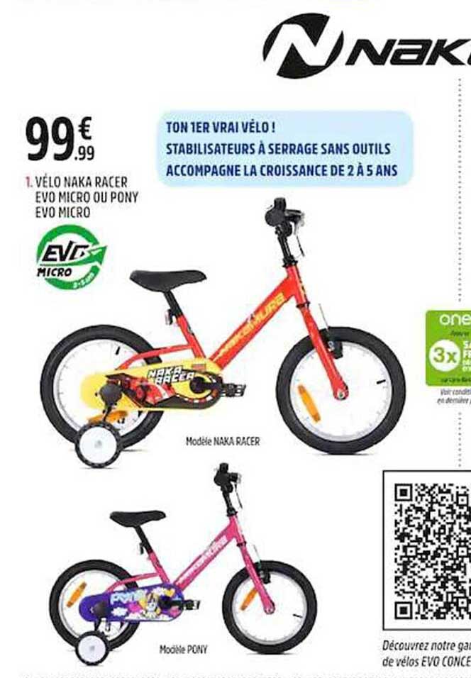 vélo naka racer evo micro ou pony evo micro