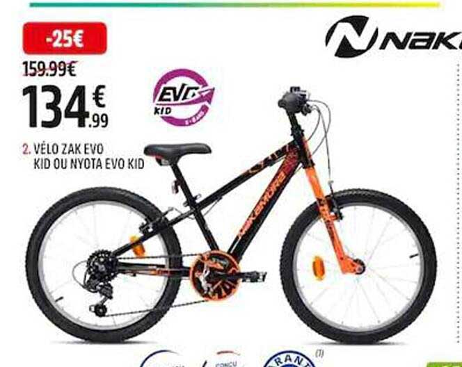 vélo zak evo kid ou nyota evo kid