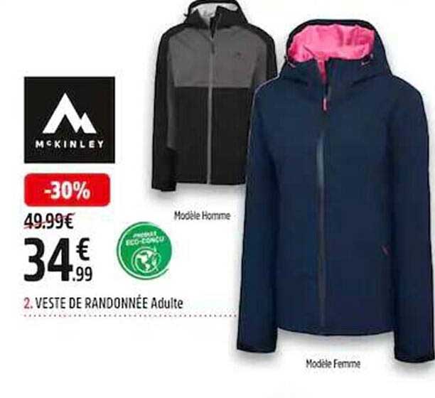 veste de randonnée adulte mcKinley