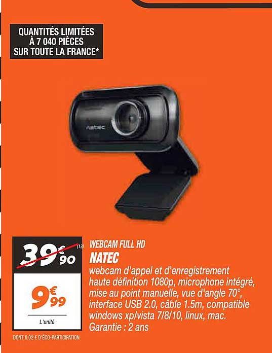 Webcam Full Hd Natec