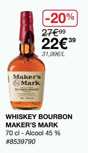 Whiskey Bourbon Maker's Mark