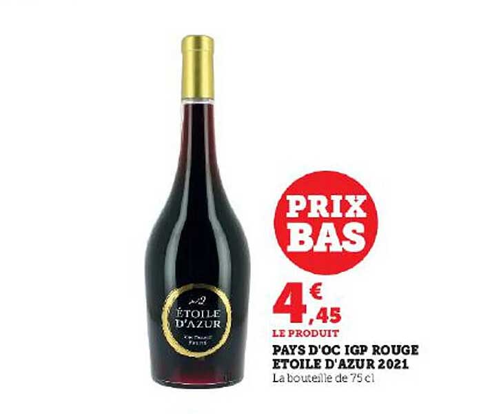 pays d'oc igp rouge étoile d'azur 2021