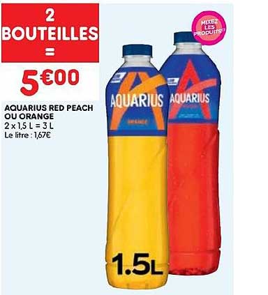 Aquarius Red Peach Ou Orange