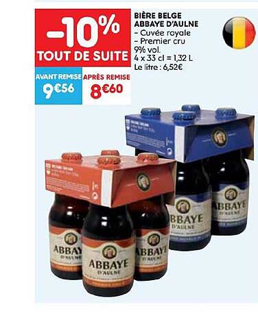bière belge abbaye d'aulne