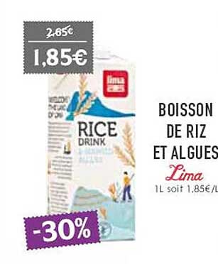 Boisson De Riz Et Algues Lima