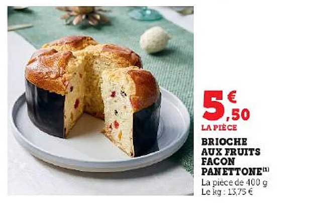 brioche aux fruits façon panettone