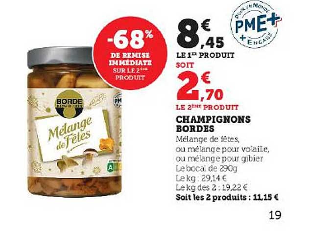 champignons bordes