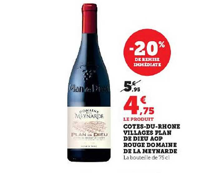 côtes-du-rhône villages plan de dieu aop rouge domaine de la meynarde