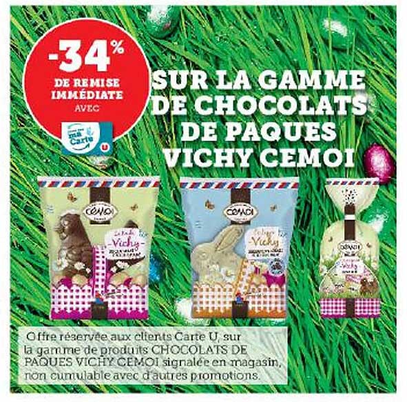 La Gamme De Chocolats De Pâques Vichy Cémoi