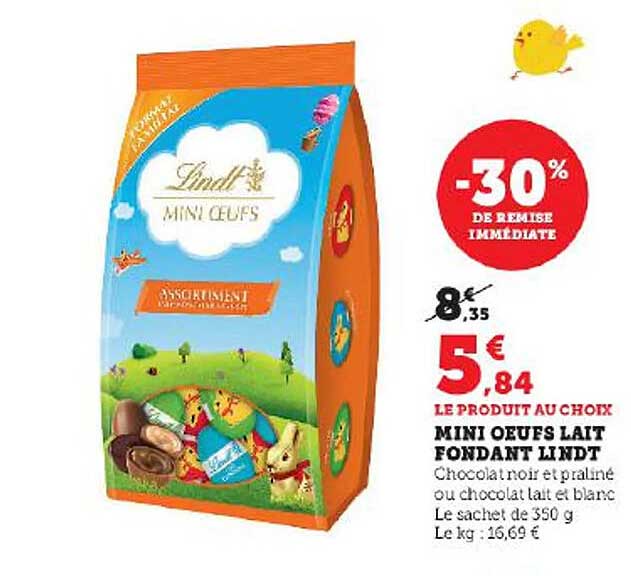 Mini œufs Lait Fondant Lindt