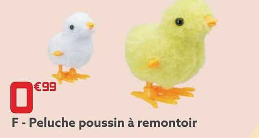 peluche poussin à remontoir