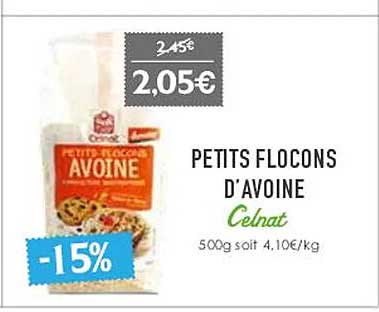 petits flocons d'avoine celnat