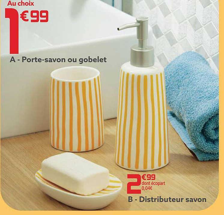 porte-savon ou gobelet, distributeur savon