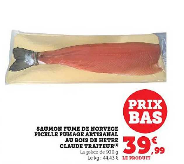 saumon fumé de norvège ficelle fumage artisanal au bois de hêtre claude traiteur