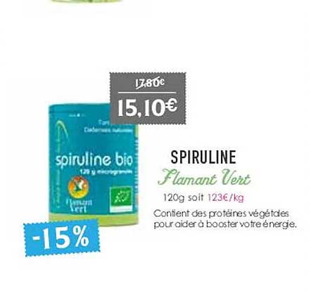 spiruline flamant vert