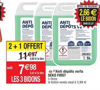 anti dépôts verts seko first