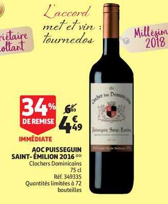 aoc puisseguin saint-émilion 2016 clochers dominicains