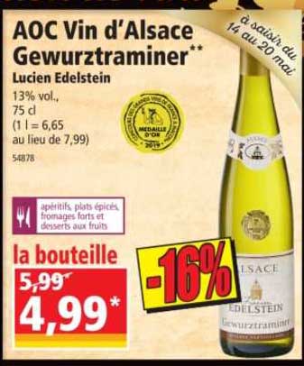 aoc vin d'alsace gewurztraminer lucien edelstein