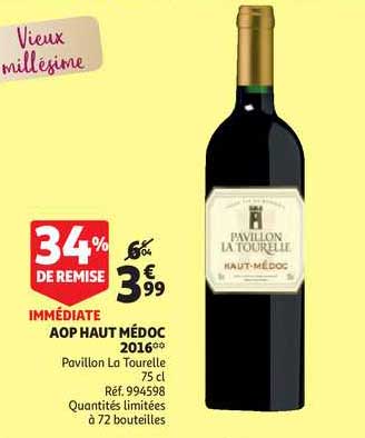 aop haut médoc 2016 pavillon la tourelle