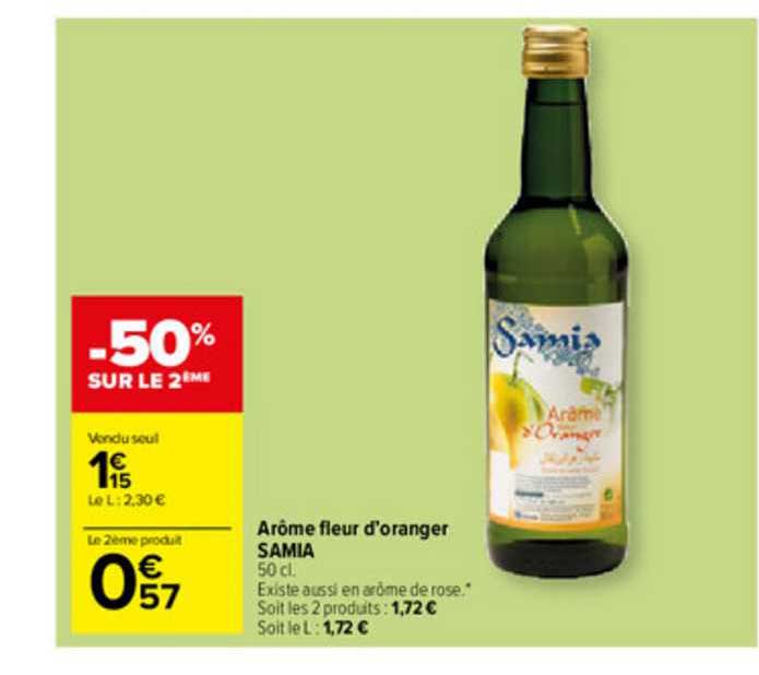 arôme fleur d'oranger samia