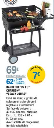 barbecue 1-2 fut charbon "beaux jours"