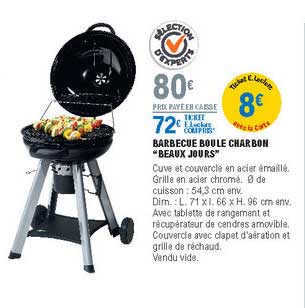 barbecue boule charbon "beaux jours"