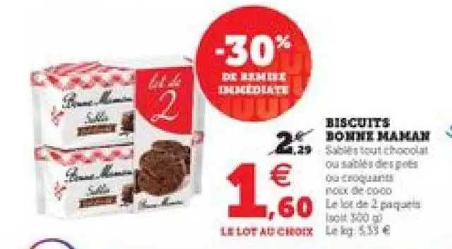 biscuits bonne maman