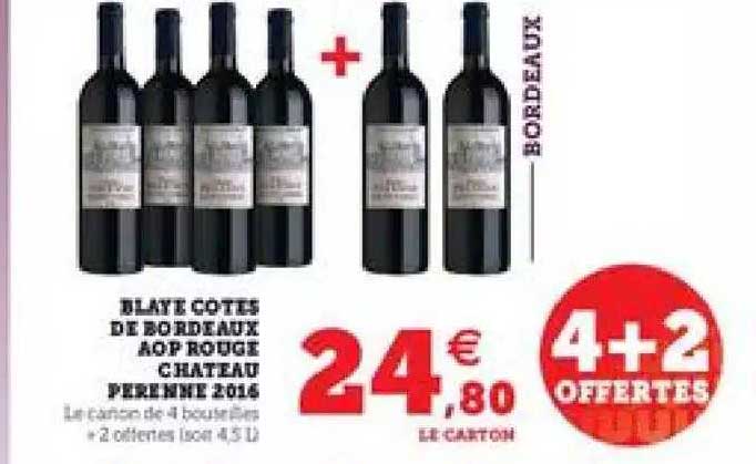 blaye côtes de bordeaux aop rouge château pérenne 2016