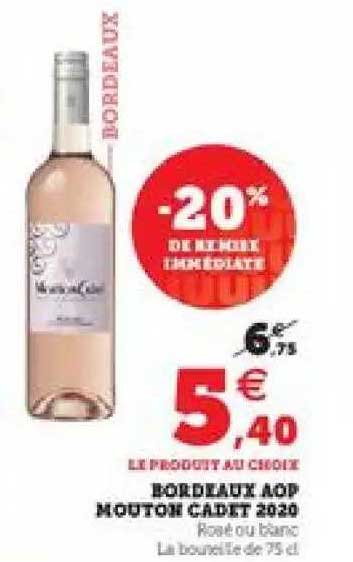 bordeaux aop mouton cadet 2020