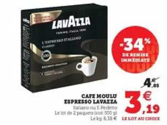 Café Moulu Espresso Lavazza