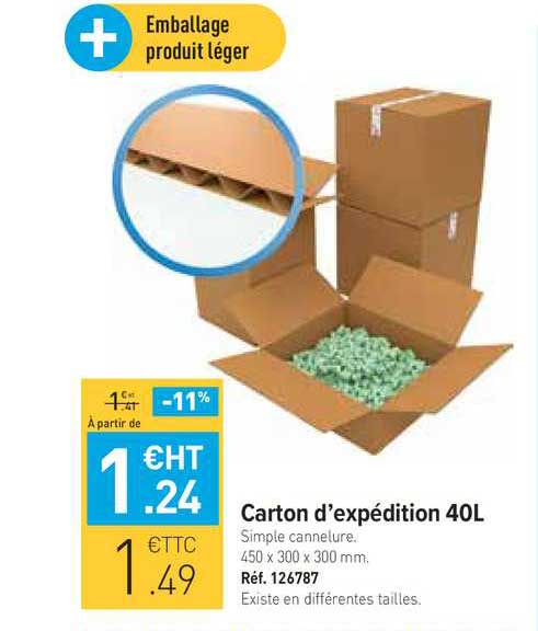 carton d'expédition 40l