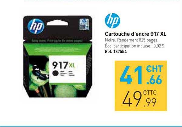 cartouche d'encre 917 xl hp