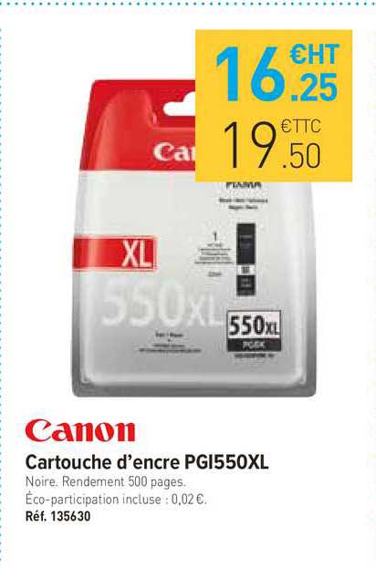 cartouche d'encre pgi550xl canon