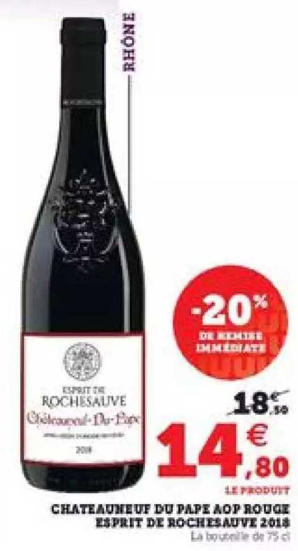 châteauneuf du pape aop rouge esprit de rochesauve 2018