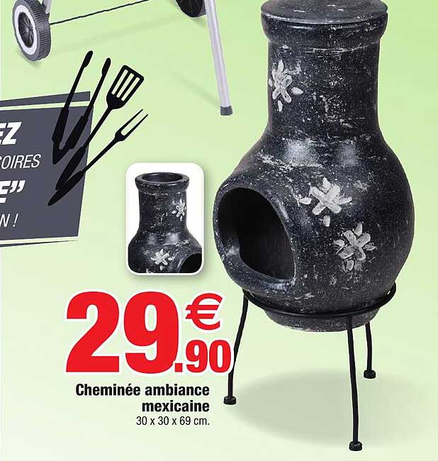 cheminée ambiance mexicaine