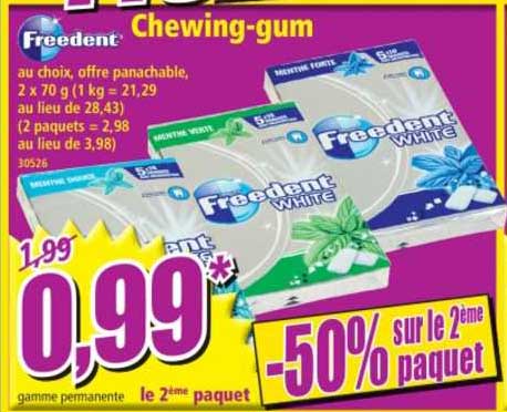 chewing-gum freedent