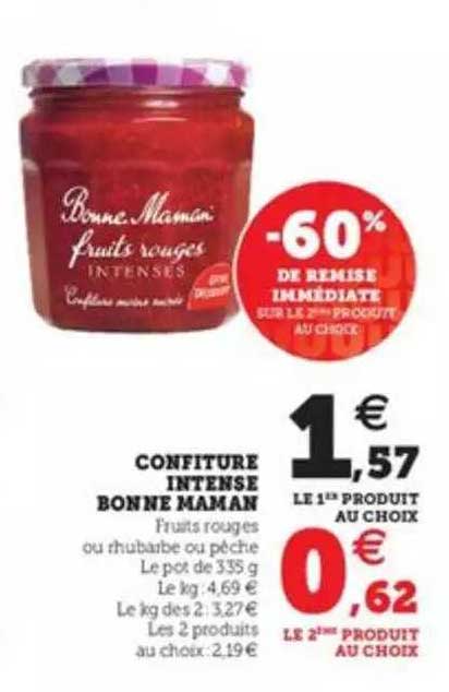 confiture intense bonne maman