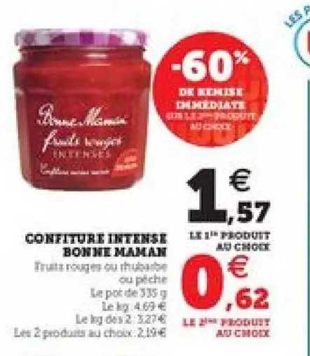 confiture intense bonne maman