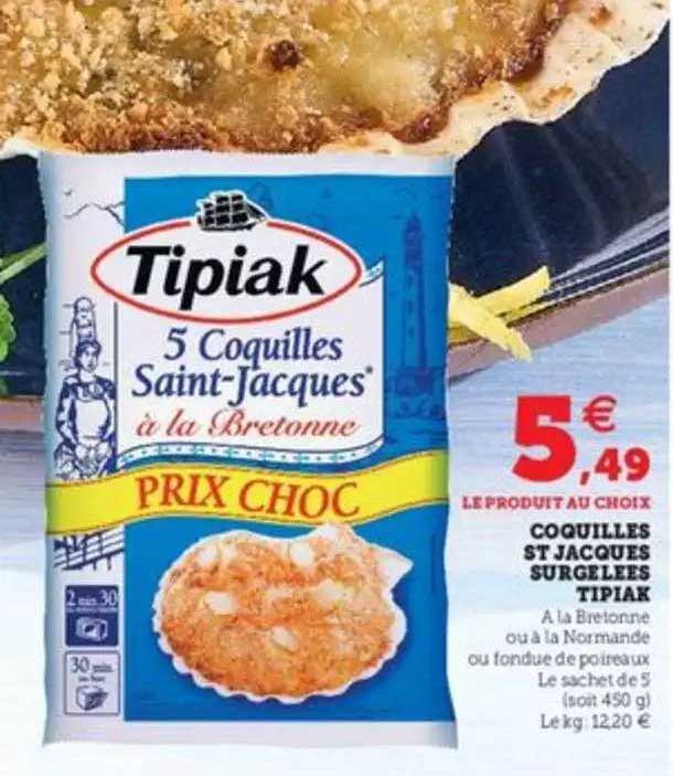 Coquilles St Jacques Surgelees Tipiak