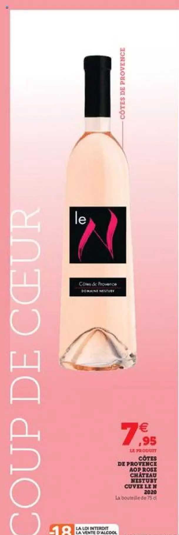 Côtes De Provence Aop Rose Cuvée Le N 2020