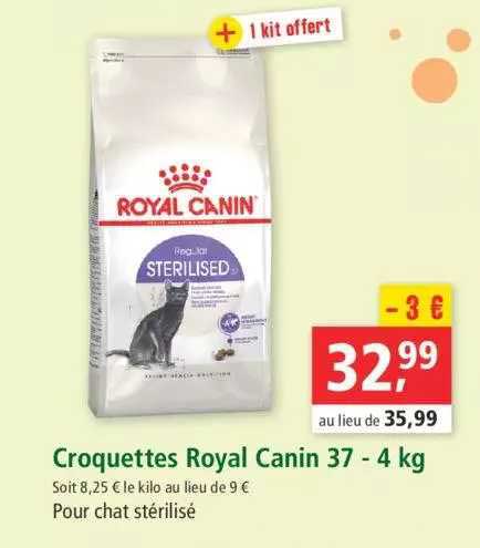 croquettes royal canin 37 - 4 kg