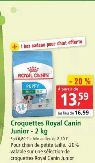 croquettes royal canin junior - 2 kg